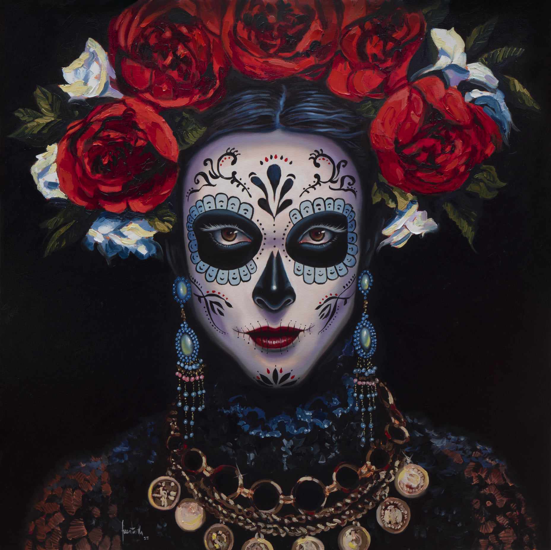 Catrina con collar