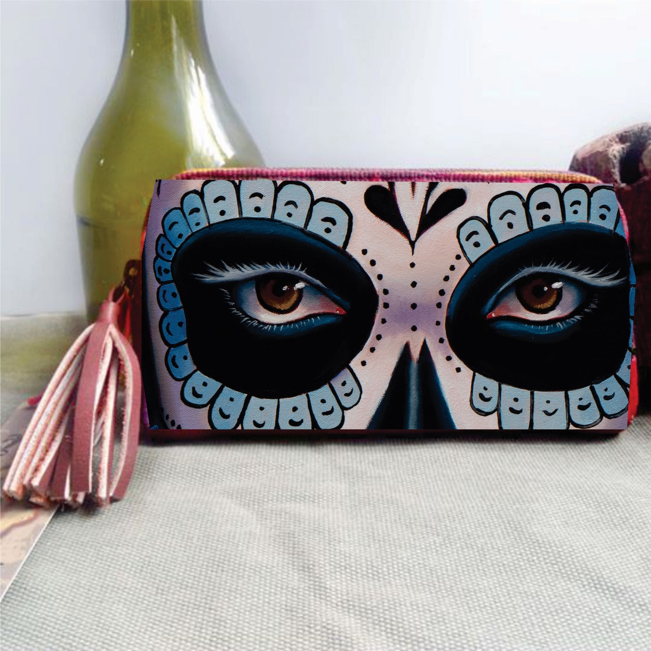 Cartera catrina ojos