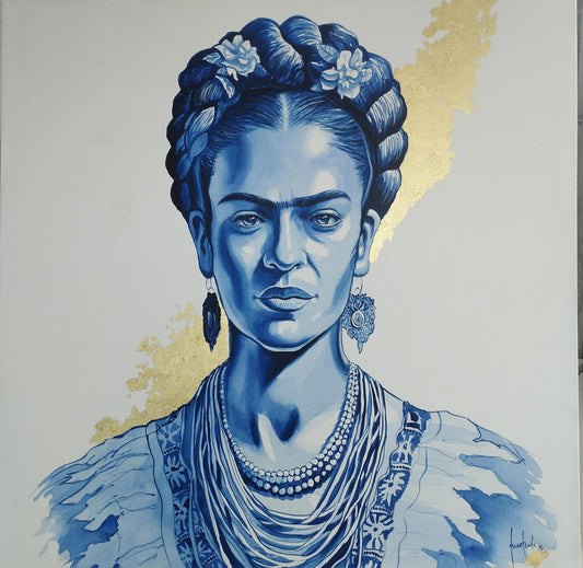 Frida Azul con Collar