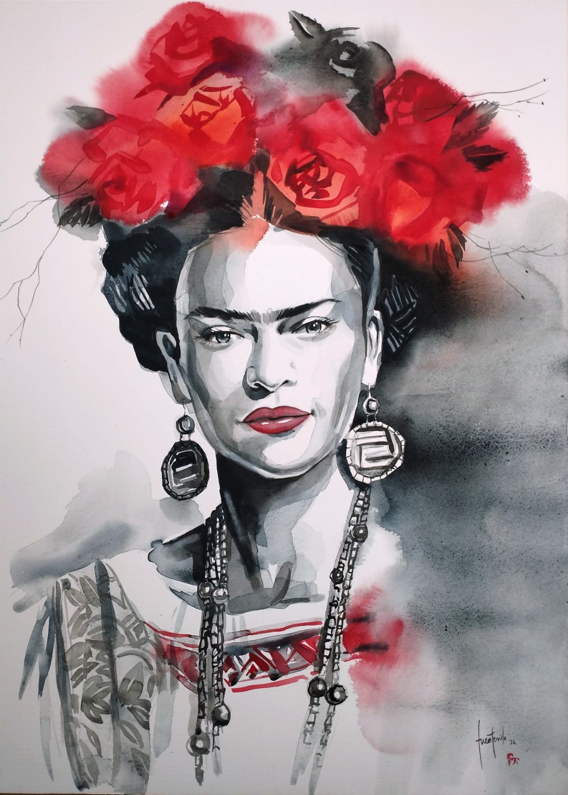 Frida Tocado Rojo